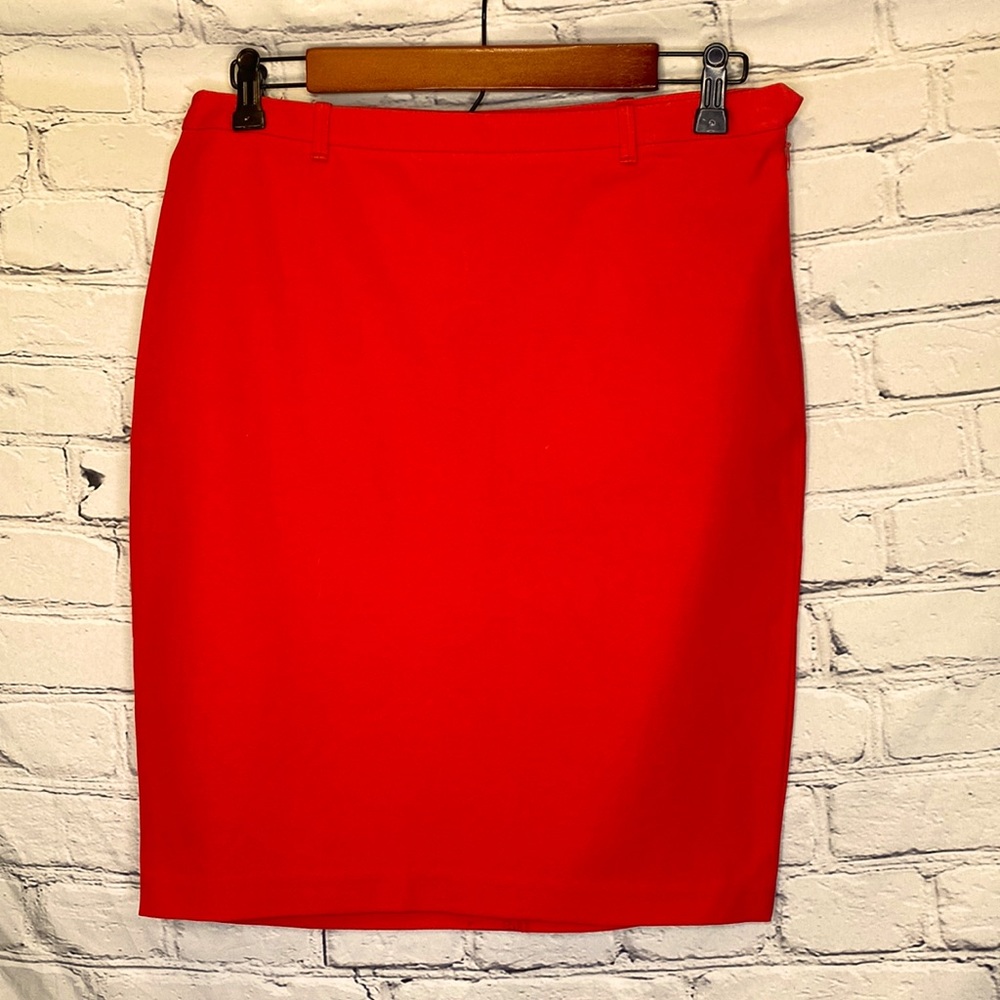 Max Studio Women's Orange Straight Skirt Size 6 Brand New/Tags